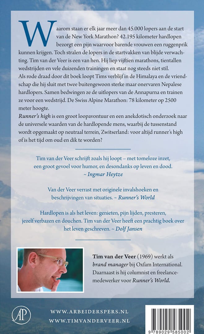 Tim van der Veer Runners high achterkant Tim van der Veer Runners high achterkant