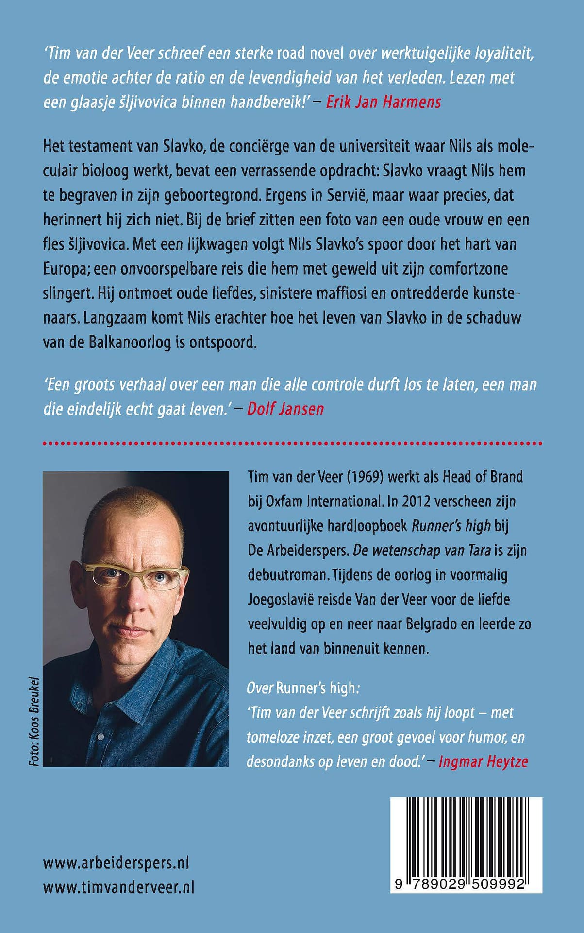 Tim van der Veer Wetenschap van Tara achterkant Tim van der Veer De Wetenschap van Tara achterkant